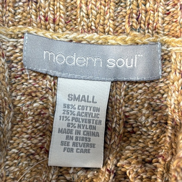 Modern Soul NWT QVC Cable Knit Acrylic Blend Speckled Long Women’s S Cardigan - Picture 7 of 8